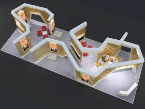 exhibition area 25x93dmax201021335 3D Model
