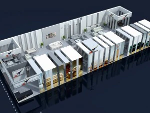 Выставочная площадь 30x123dmax200925246 3D Модель