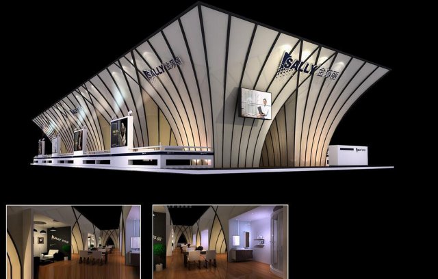 exhibition area 31x113dmax200926300 3D 模型 .c4d .max .obj .3ds .fbx .stl .blend 