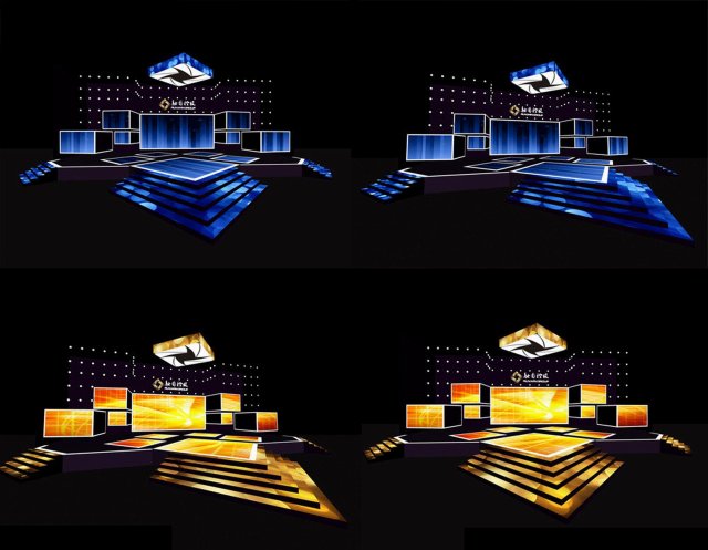 concert stage design 6 3D Model .c4d .max .obj .3ds .fbx .stl .blend 