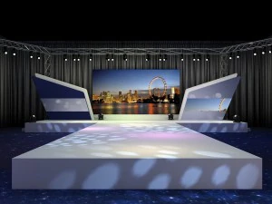 дизайн концертной сцены 8 3D Модель