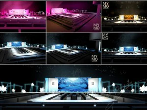 дизайн концертной сцены 13 3D Модель