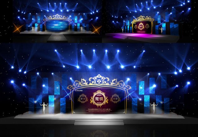 concert stage design 17 3D 模型 .c4d .max .obj .3ds .fbx .stl .blend 