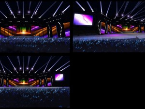 concert stage design 20 3D Model