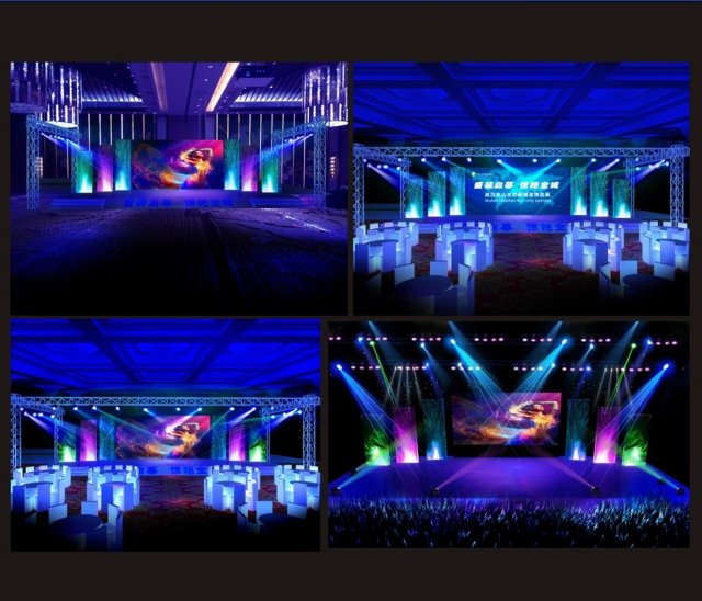 concert stage design 1812 Model 3D .c4d .max .obj .3ds .fbx .stl .blend