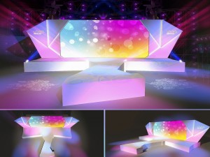 concert stage design 1813 3D Model