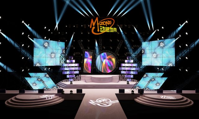concert stage design 1820 Modelo 3D .c4d .max .obj .3ds .fbx .stl .blend 