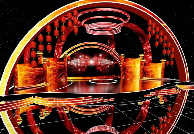 concert stage design 1821 Model 3D .c4d .max .obj .3ds .fbx .stl .blend 