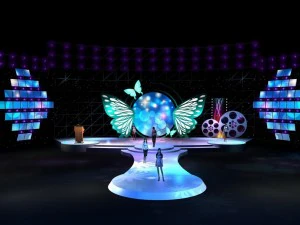 оформление концертной сцены 1825 г. 3D Модель