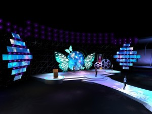 concert stage design 1825 3D 모델