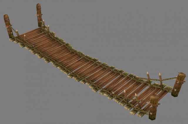 arena game model wooden jungle area 01 Modèle 3D .c4d .max .obj .3ds .fbx .stl .blend 