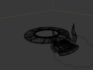 based on deep religious altar zoroastrianism 01 3D Model