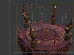 built on cliff religion zoroastrianism altar 01 3D Model