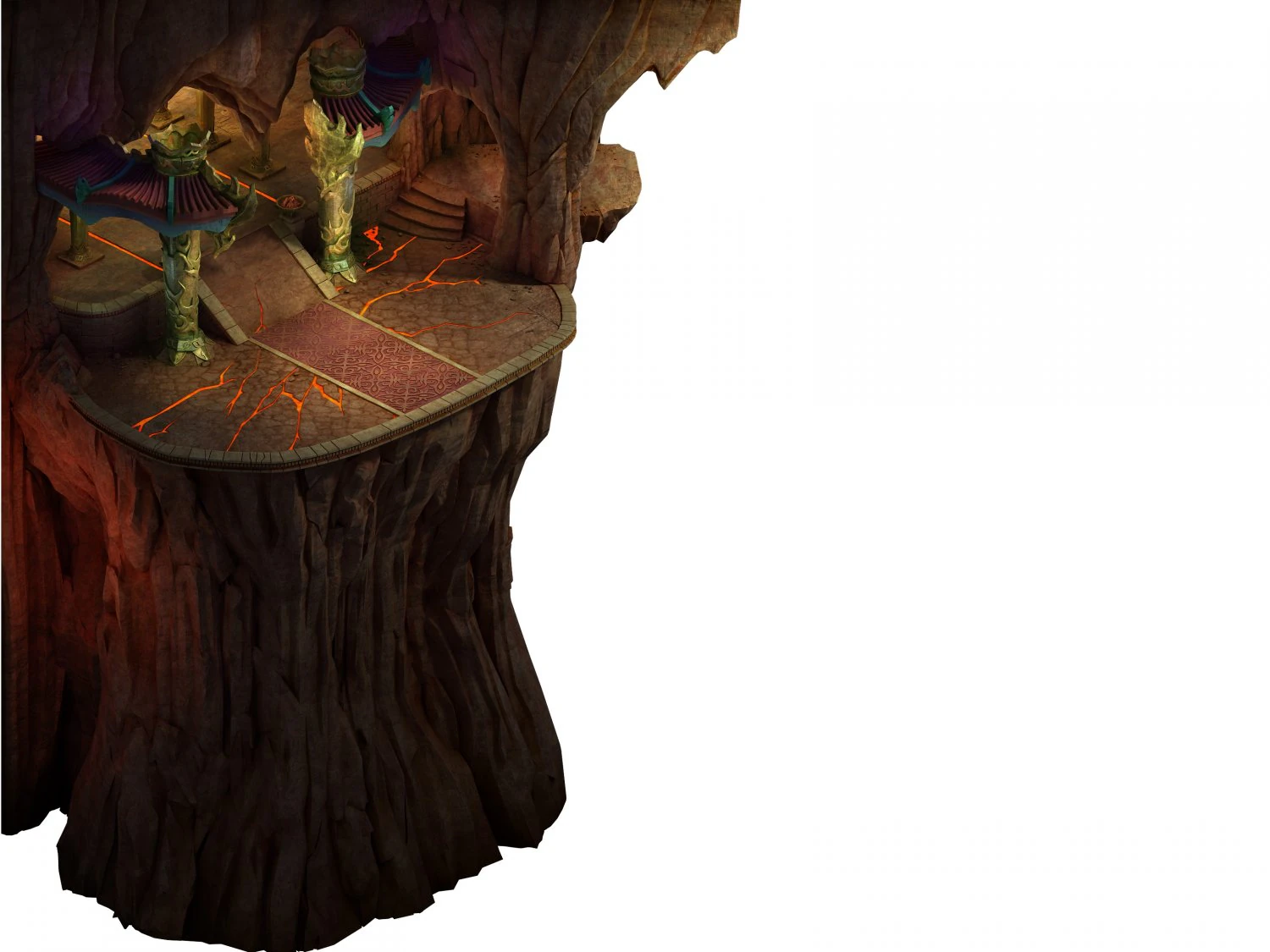 built on cliff religious altar zoroastrianism 01 3D Model .c4d .max .obj .3ds .fbx .stl .blend 