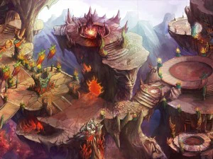 built on cliff religious altar zoroastrianism 01 3D Model