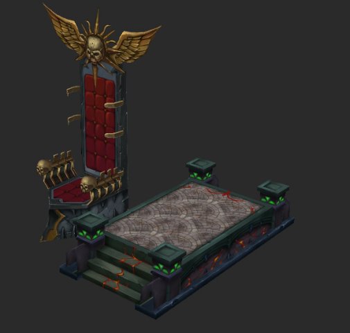 game arena test model nest area bed -14 01 3D Model .c4d .max .obj .3ds .fbx .stl .blend 