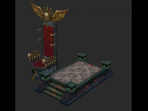 ゲームアリーナテストモデルネストエリアベッド-14 01 3Dモデル