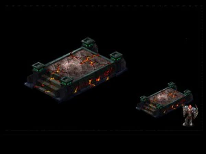 модель тестового зразка ігрової арени - районне гніздо 01 3D Модель