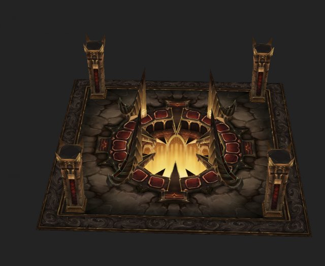 game arena test scenario model - heart of town 01 3D-Modell .c4d .max .obj .3ds .fbx .stl .blend 