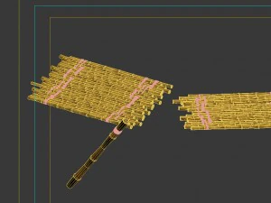 game model - campanula island scene - bamboo struc 3D Model