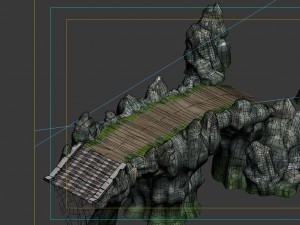 game model - campanula island scene - mountain sto 3D Model