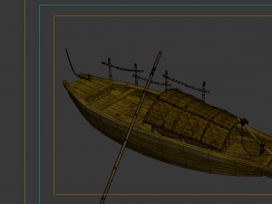 game model - campanula island scenes - boat 01 3D मॉडल