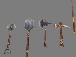 game model - ladder fire barrel bottle box basket 3D 모델