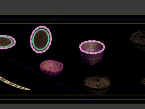 game model - prairie scene - agricultural tools of Modello 3D