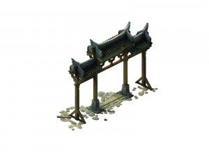 game model - prairie scene - archway 01 3D-Modell