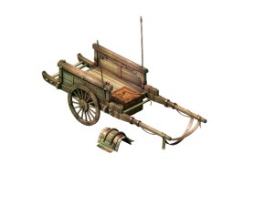 game model - prairie scene - black wind village ca 3D Model