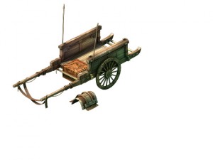 game model - prairie scene - black wind village ca 3D Model