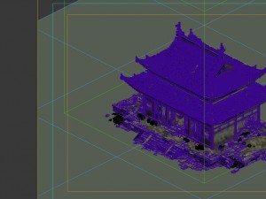game model - prairie scene - broken temple 03 01 3D Model