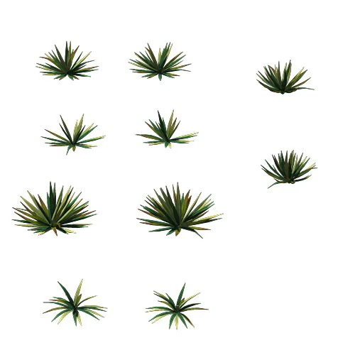 game model - prairie scene - desert plants 01 3D Model .c4d .max .obj .3ds .fbx .stl .blend 