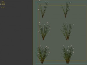 game model - prairie scene - desert plants 02 01 Modèle 3D
