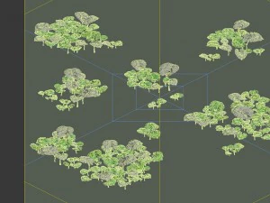 game model - prairie scene - grass 01 01 3D Model