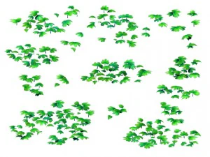 खेल मॉडल - प्रेयरी दृश्य - घास 02 01 3D मॉडल