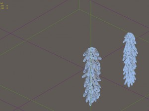 game model - prairie scene - maize sorghum 01 3D Model