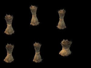 modelo de juego - escena de la pradera - paja 02 01 Modelo 3D