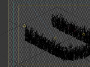 game model - prairie scene - wooden fence fence fe 3Dモデル