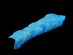 oyun modeli - kar - uçurum 001 01 3D Model