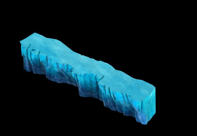 game model - snow - cliff 002 01 3D Модель .c4d .max .obj .3ds .fbx .stl .blend 