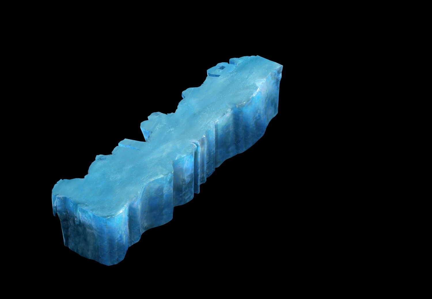 game model - snow - cliff 004 01 3D Model .c4d .max .obj .3ds .fbx .stl .blend