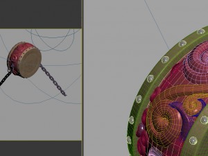 game model - snow - drumsgame model - snow - drums 3D Model