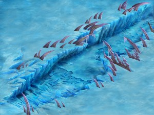 game model - snow - huge ice crack 01 3Dモデル