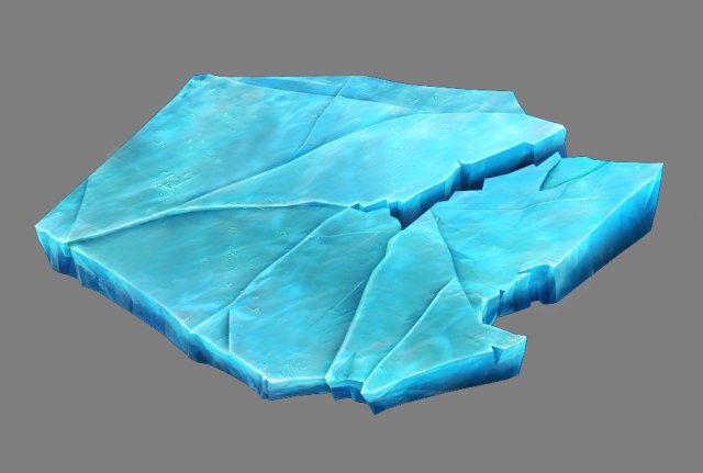 game model - snow - ice 01 3D 模型 .c4d .max .obj .3ds .fbx .stl .blend