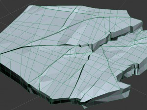 game model - snow - ice 01 3D 模型
