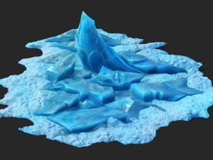 game model - snow - ice heap 01 3D 모델