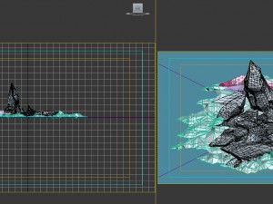 game model - snow - ice heap 01 3D-Modell