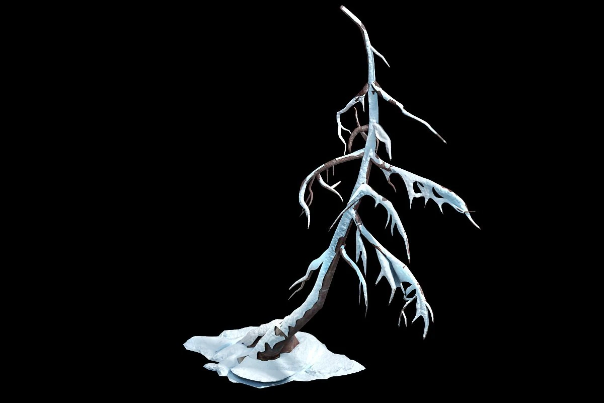 game model - snow - ice with maple 03 01 3D Model .c4d .max .obj .3ds .fbx .stl .blend 