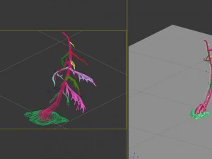 game model - snow - ice with maple 03 01 3D Model